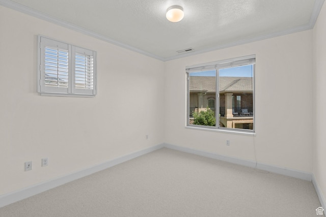 923 W 965 N, Orem, UT 84057 - unfurnished room with ornamental molding, carpet floors, baseboards, and a textured ceiling
