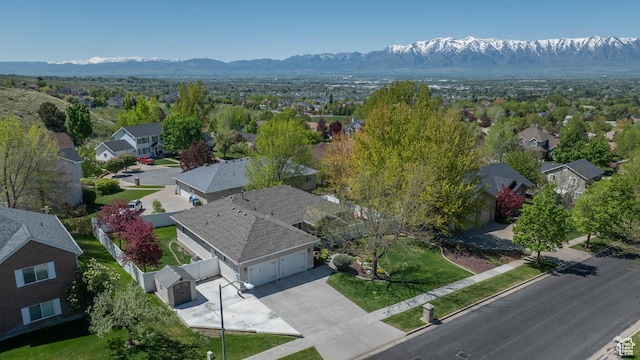 1536 E Mountain Rd, Logan, UT 84321 - aerial view of residential area with a mountain backdrop
