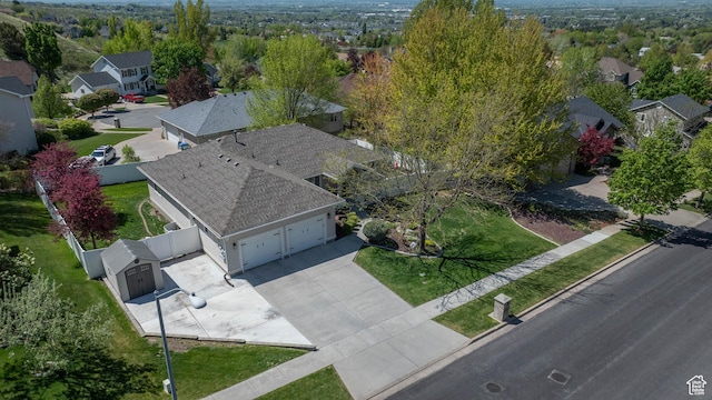 1536 E Mountain Rd, Logan, UT 84321 - aerial perspective of suburban area