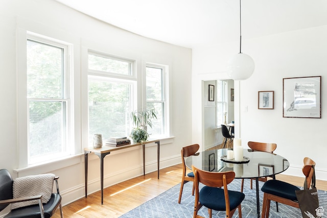 336 S Douglas St S, Salt Lake City, UT 84102 - dining area with light wood-style floors and baseboards