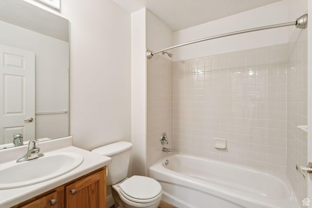 9362 S Abbey View Rd W, West Jordan, UT 84088 - bathroom with vanity, bathing tub / shower combination, and toilet