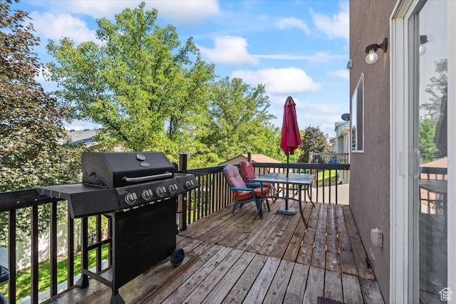6731 S Ticklegrass Rd W, West Jordan, UT 84081 - deck featuring outdoor dining space and a grill