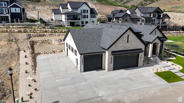 4893 W Ridge Rock Cir, Herriman, UT 84096 - aerial view of residential area featuring a mountainous background