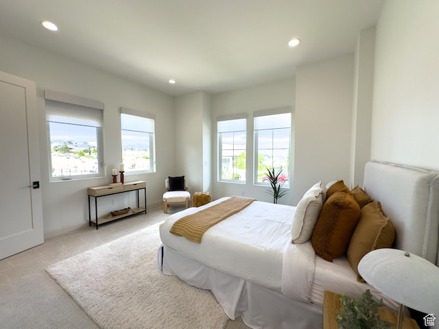 4893 W Ridge Rock Cir, Herriman, UT 84096 - carpeted bedroom featuring recessed lighting and baseboards