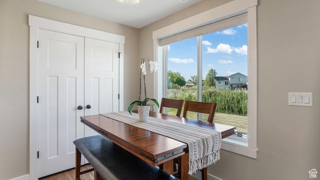 101 E 1500 N, North Ogden, UT 84404 - dining area featuring baseboards and wood finished floors
