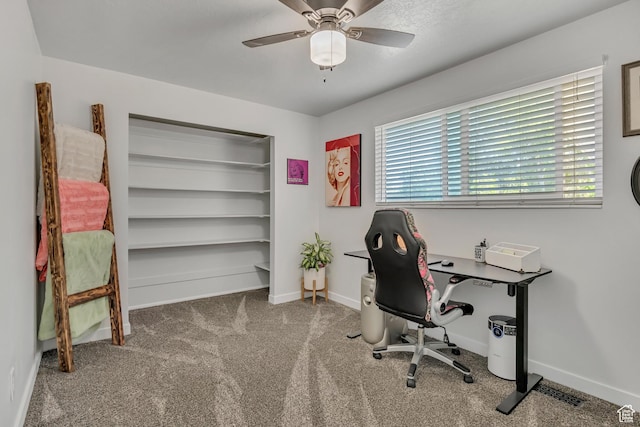 953 E 100 S, Layton, UT 84041 - carpeted office featuring ceiling fan and baseboards