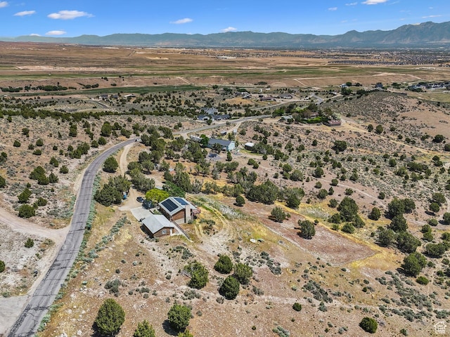 8043 W Hi Country Rd S, Herriman, UT 84096 - aerial view of property's location with rural landscape, mountains, and a desert landscape