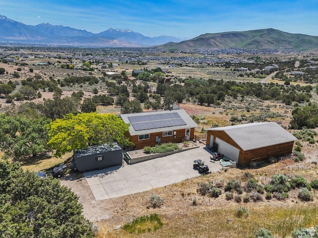8043 W Hi Country Rd S, Herriman, UT 84096 - aerial view of property and surrounding area with mountains