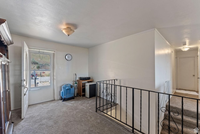 8043 W Hi Country Rd S, Herriman, UT 84096 - hall with carpet floors and an upstairs landing