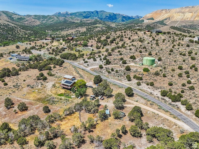8043 W Hi Country Rd S, Herriman, UT 84096 - aerial view of sparsely populated area featuring a desert landscape and a mountainous background