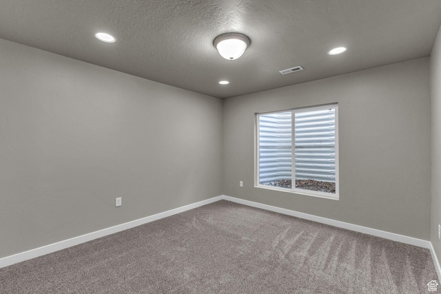 4957 N Marble Fox Way E Unit 118, Lehi, UT 84043 - carpeted spare room with baseboards, recessed lighting, and a textured ceiling