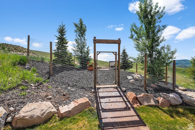 359 Parkview Rd, Coalville, UT 84017 - view of yard with a mountain view