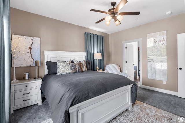 359 Parkview Rd, Coalville, UT 84017 - bedroom featuring light colored carpet, baseboards, and ceiling fan
