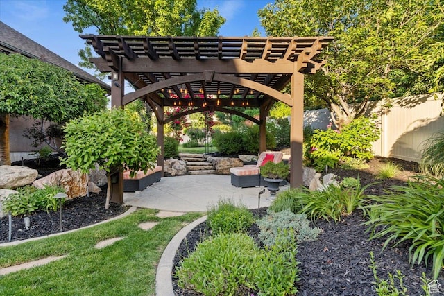 1784 E Ellerbeck Ln, Draper, UT 84020 - surrounding community featuring a pergola and a patio area