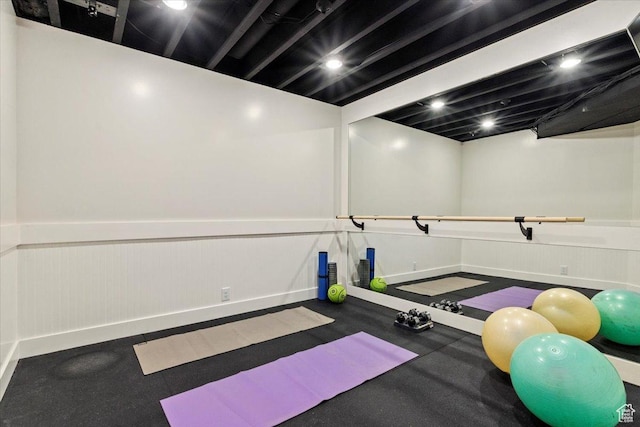 1784 E Ellerbeck Ln, Draper, UT 84020 - workout area with wainscoting