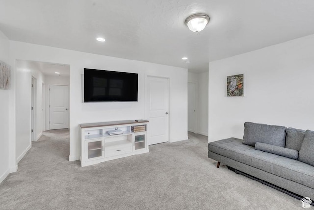 873 S Sunflower Ln W, Mapleton, UT 84664 - living room with carpet flooring, baseboards, and recessed lighting