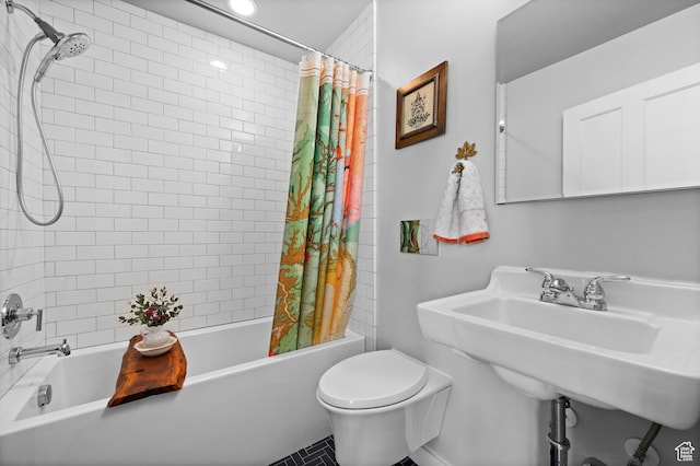 1130 S 1300 E, Salt Lake City, UT 84105 - bathroom with shower / bath combination with curtain and toilet