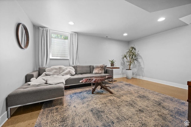 1130 S 1300 E, Salt Lake City, UT 84105 - living room with recessed lighting and baseboards