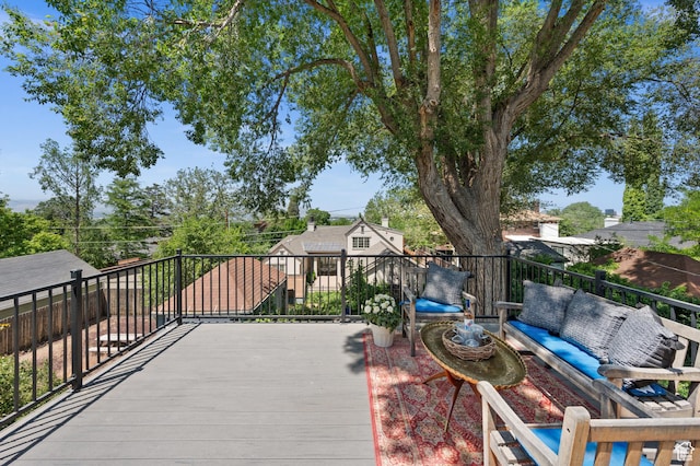 1130 S 1300 E, Salt Lake City, UT 84105 - wooden deck with outdoor lounge area