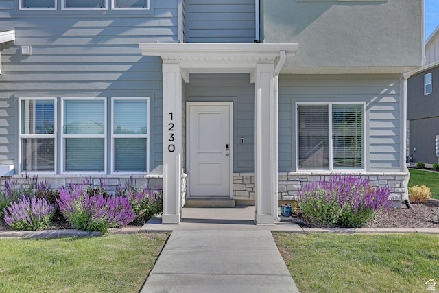 1230 W 1820 S, Logan, UT 84321 - property entrance with stone siding