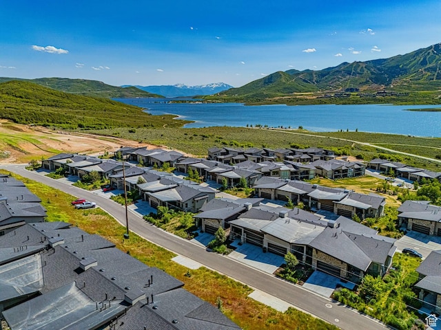 11517 N Perspective Dr, Hideout, UT 84036 - aerial view of residential area with a water and mountain view