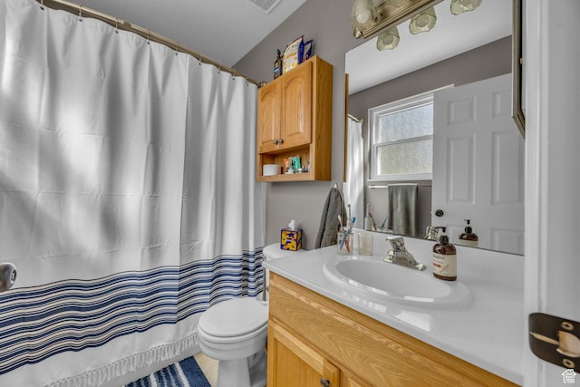 5419 S 4125 W, Roy, UT 84067 - full bathroom featuring vanity, toilet, and curtained shower