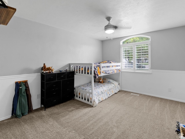 1046 W 370 N, Hyrum, UT 84319 - carpeted bedroom with a ceiling fan
