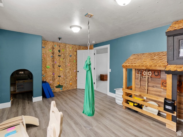 1046 W 370 N, Hyrum, UT 84319 - recreation room with wood finished floors and baseboards