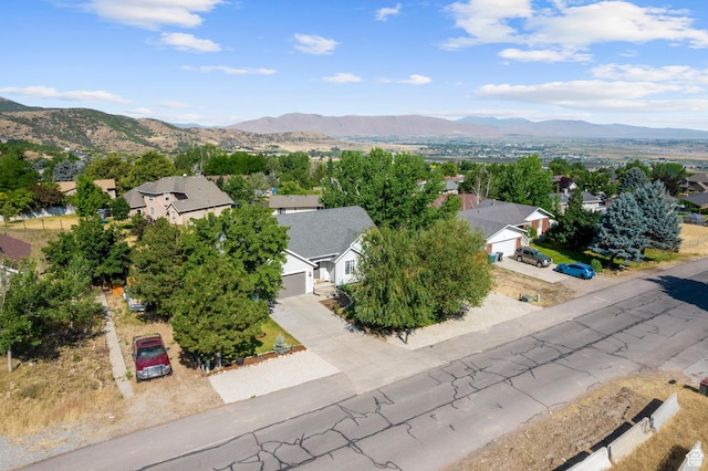 116 S Canyon View Dr, Elk Ridge, UT 84651 - aerial view of residential area featuring a mountain backdrop