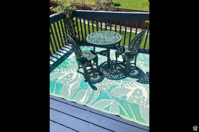 116 S Canyon View Dr, Elk Ridge, UT 84651 - view of wooden terrace