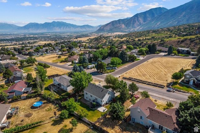 116 S Canyon View Dr, Elk Ridge, UT 84651 - aerial perspective of suburban area with mountains