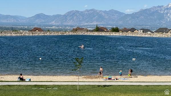 14789 S Briar Park Rd W, Herriman, UT 84096 - water view featuring a mountain backdrop