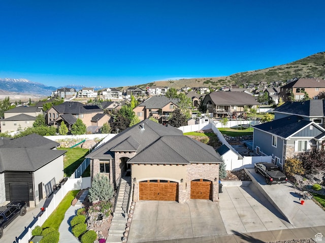 14789 S Briar Park Rd W, Herriman, UT 84096 - aerial perspective of suburban area with a mountain backdrop