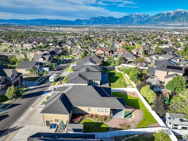 14789 S Briar Park Rd W, Herriman, UT 84096 - aerial view of residential area featuring mountains