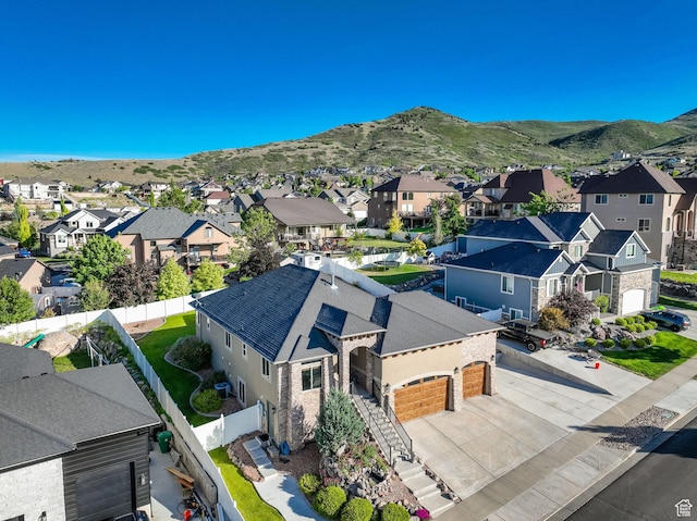 14789 S Briar Park Rd W, Herriman, UT 84096 - aerial view of residential area with mountains