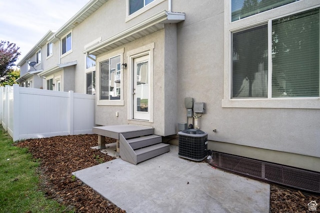 14508 S Juniper Shade Dr W, Herriman, UT 84096 - view of patio / terrace with central air condition unit