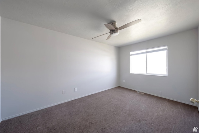 1454 N 420 E, Tooele, UT 84074 - unfurnished room featuring a ceiling fan, carpet flooring, and baseboards