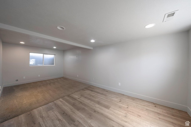 1454 N 420 E, Tooele, UT 84074 - spare room featuring baseboards, recessed lighting, and light wood finished floors