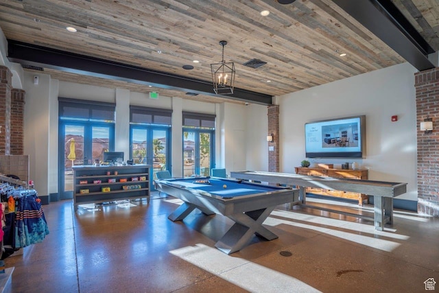 3780 Arcadia Dr Unit 53, Santa Clara, UT 84765 - game room with pool table and wood ceiling