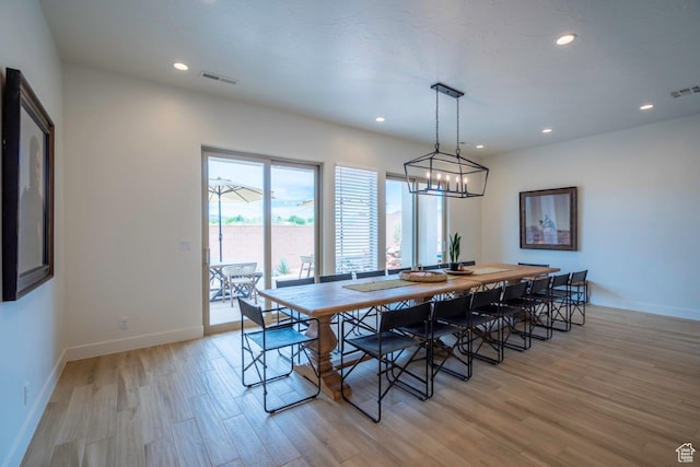 3780 Arcadia Dr Unit 53, Santa Clara, UT 84765 - dining space featuring light wood-style flooring, recessed lighting, and baseboards