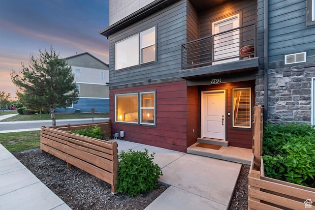 1791 W 60 S, Pleasant Grove, UT 84062 - doorway to property featuring a balcony