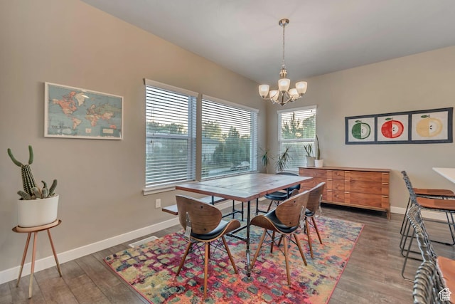 1791 W 60 S, Pleasant Grove, UT 84062 - dining room featuring a chandelier, wood finished floors, and baseboards