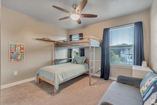1791 W 60 S, Pleasant Grove, UT 84062 - bedroom with baseboards, carpet flooring, and ceiling fan