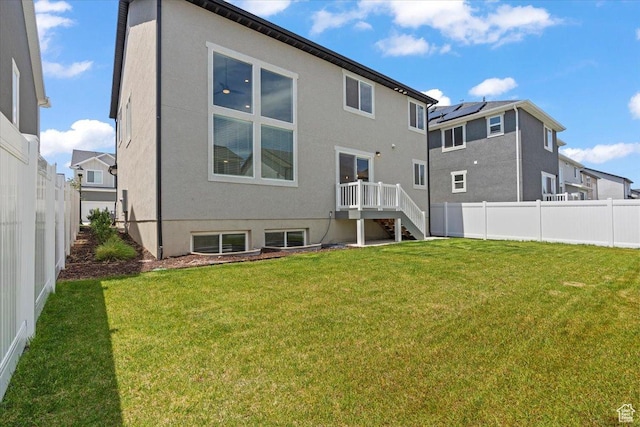 12361 S Xander Ln, Herriman, UT 84096 - back of property featuring stucco siding and stairs