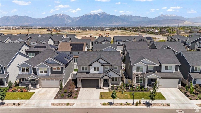 12361 S Xander Ln, Herriman, UT 84096 - aerial perspective of suburban area with mountains