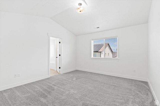 12361 S Xander Ln, Herriman, UT 84096 - spare room with lofted ceiling, carpet floors, and baseboards