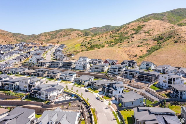 5472 N Valley View Rd W, Lehi, UT 84043 - aerial view of residential area with a mountain backdrop