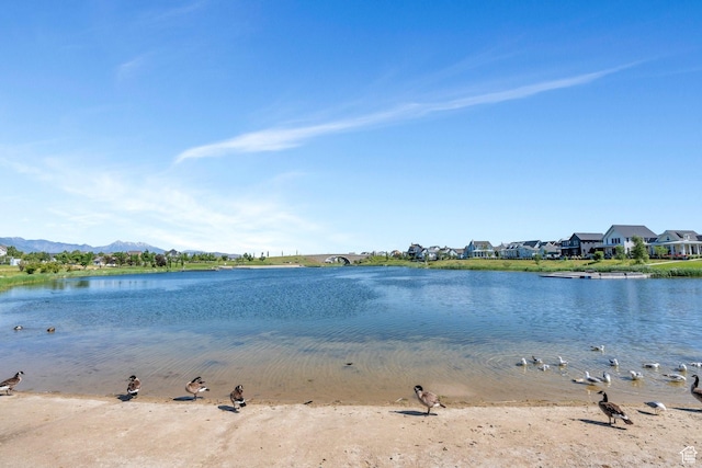 10764 S Felicity Ct, South Jordan, UT 84009 - water view featuring nearby suburban area and a mountainous background