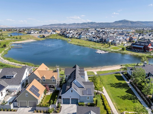 10764 S Felicity Ct, South Jordan, UT 84009 - aerial perspective of suburban area with a water and mountain view