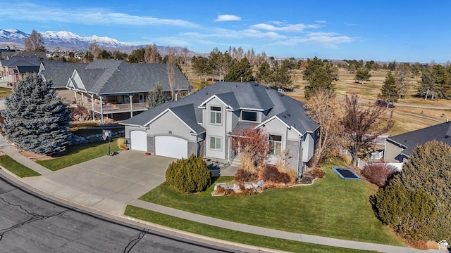 4554 W Birdie Way S, Jordan, UT 84009 - view from above of property with mountains